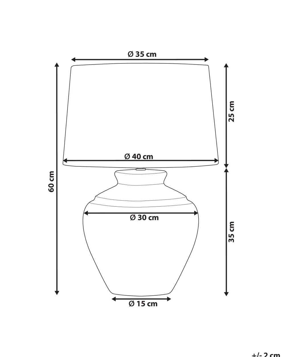 Valaisimet<Beliani Poytavalaisin Keraaminen Kermanvalkoinen Caine