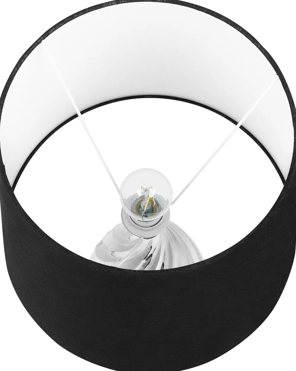 Valaisimet<Beliani Poytavalaisin Keraaminen Hopea/Valkoinen Visela