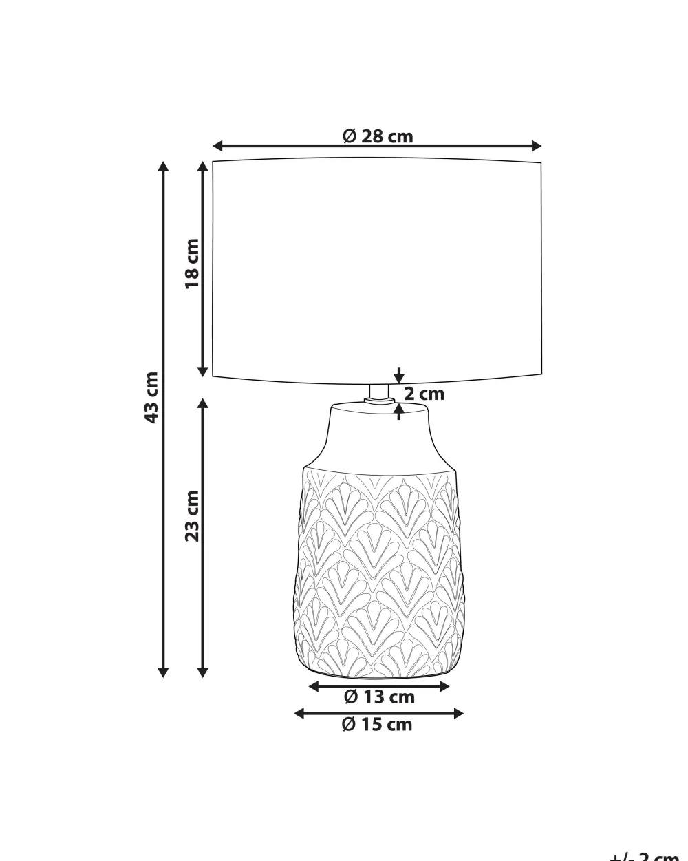 Valaisimet<Beliani Poytavalaisin Keraaminen Oranssi Balao