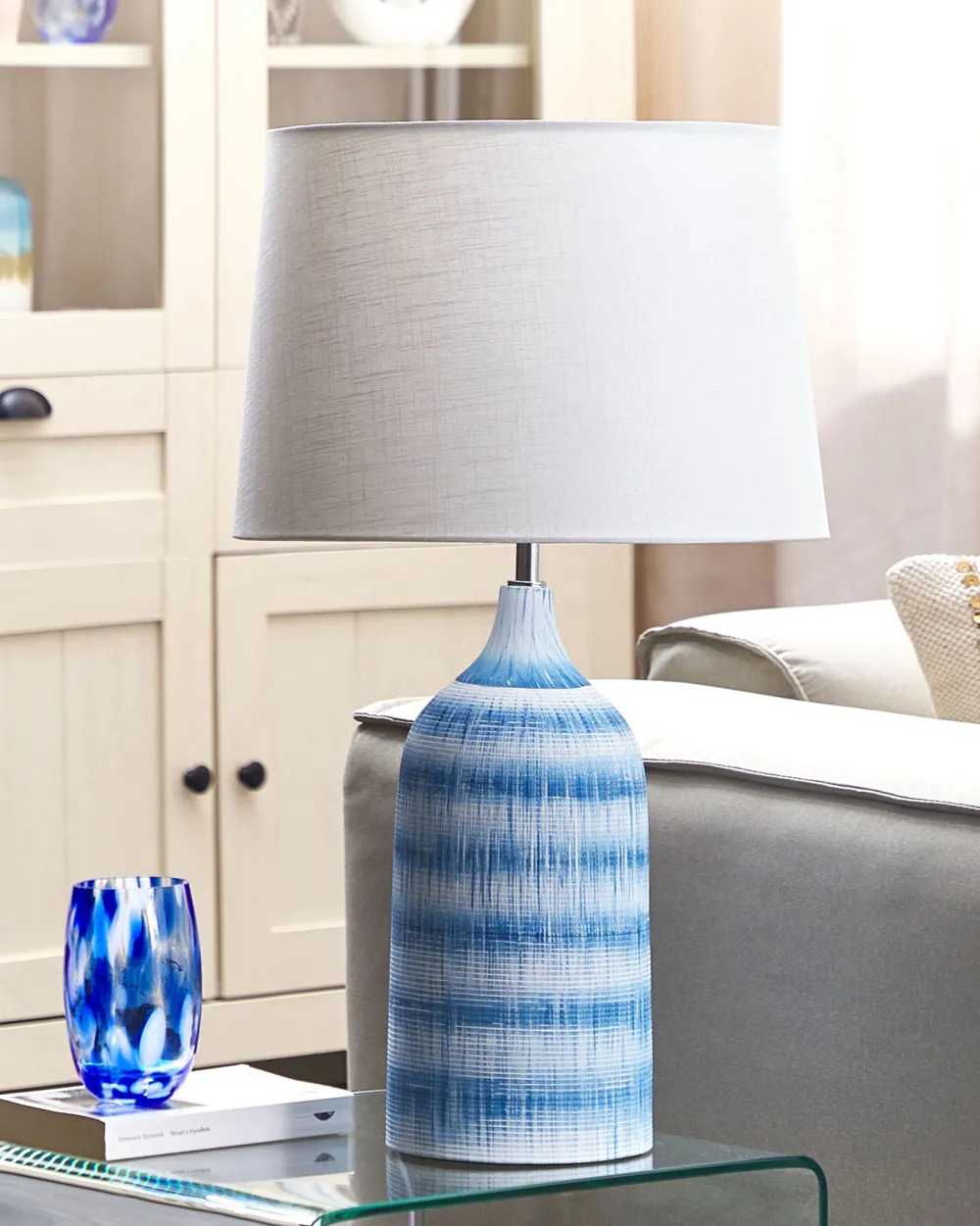 Valaisimet<Beliani Poytavalaisin Keraaminen Sininen Georgina