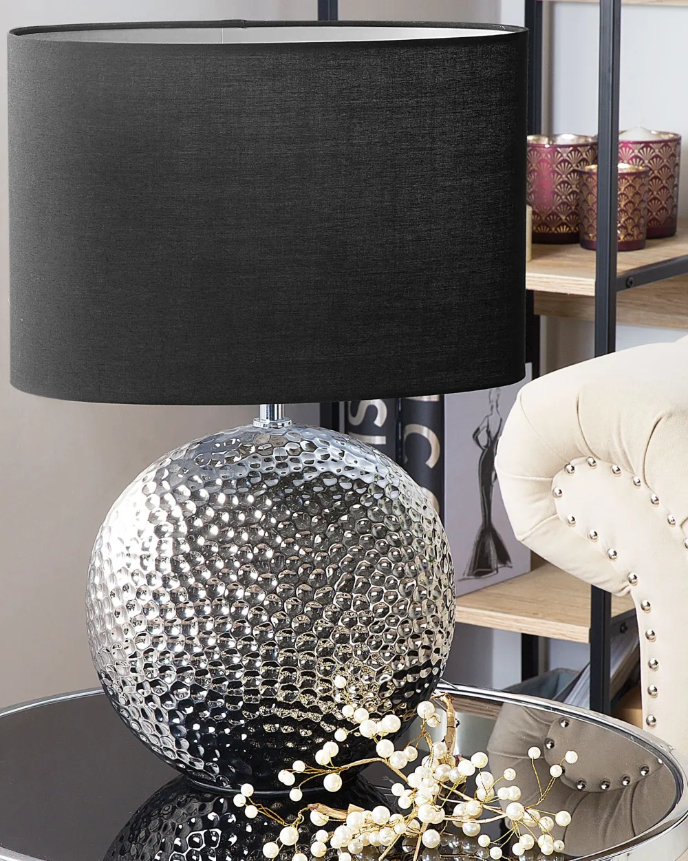 New Beliani Poytavalaisin Keraaminen Hopea Nasva