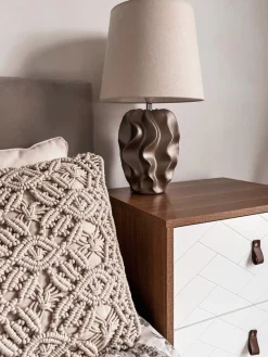 Sale Beliani Poytavalaisin Keraaminen Valkoinen/Kulta Allika