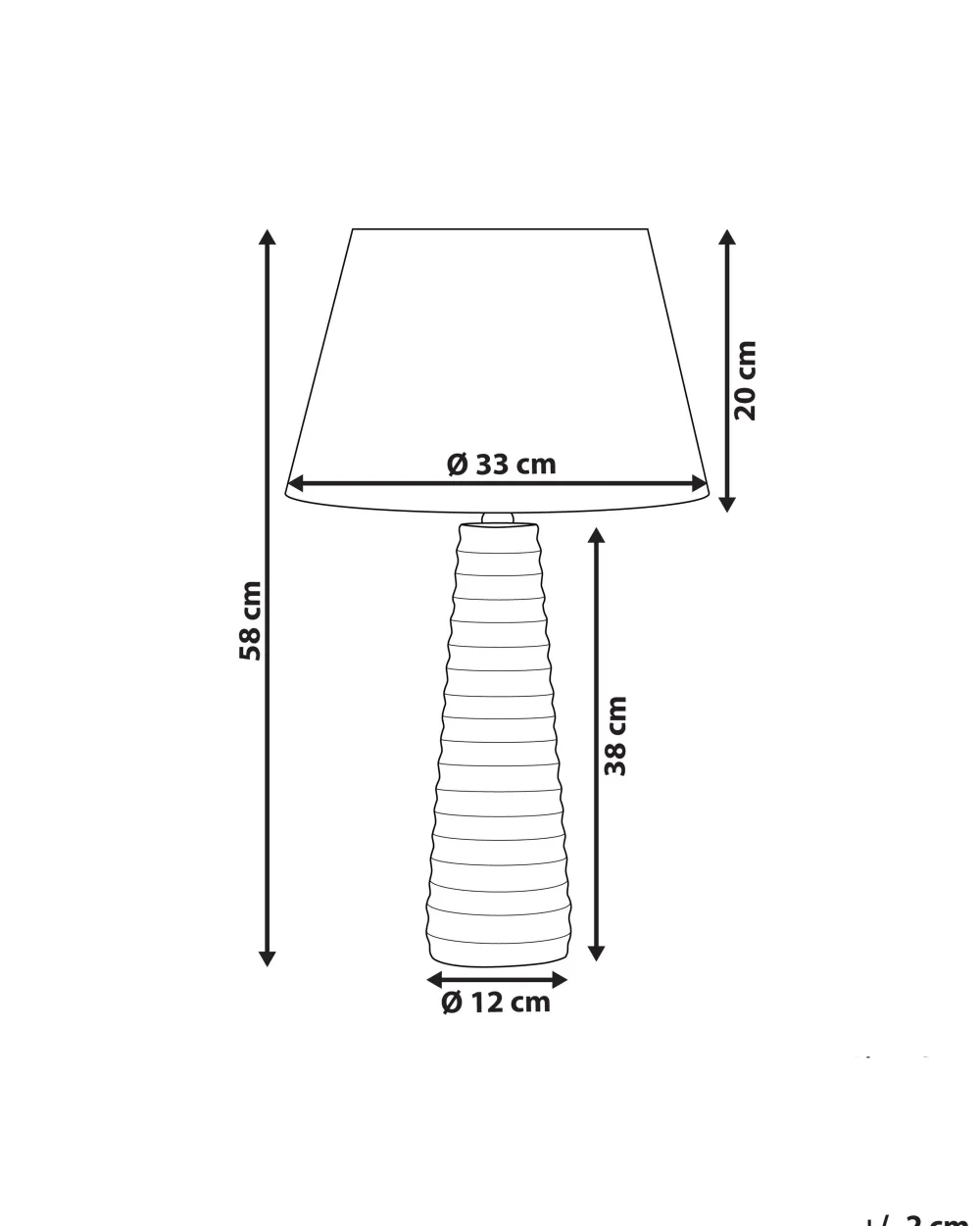 Valaisimet<Beliani Poytavalaisin Keraaminen Hopea Vilnia