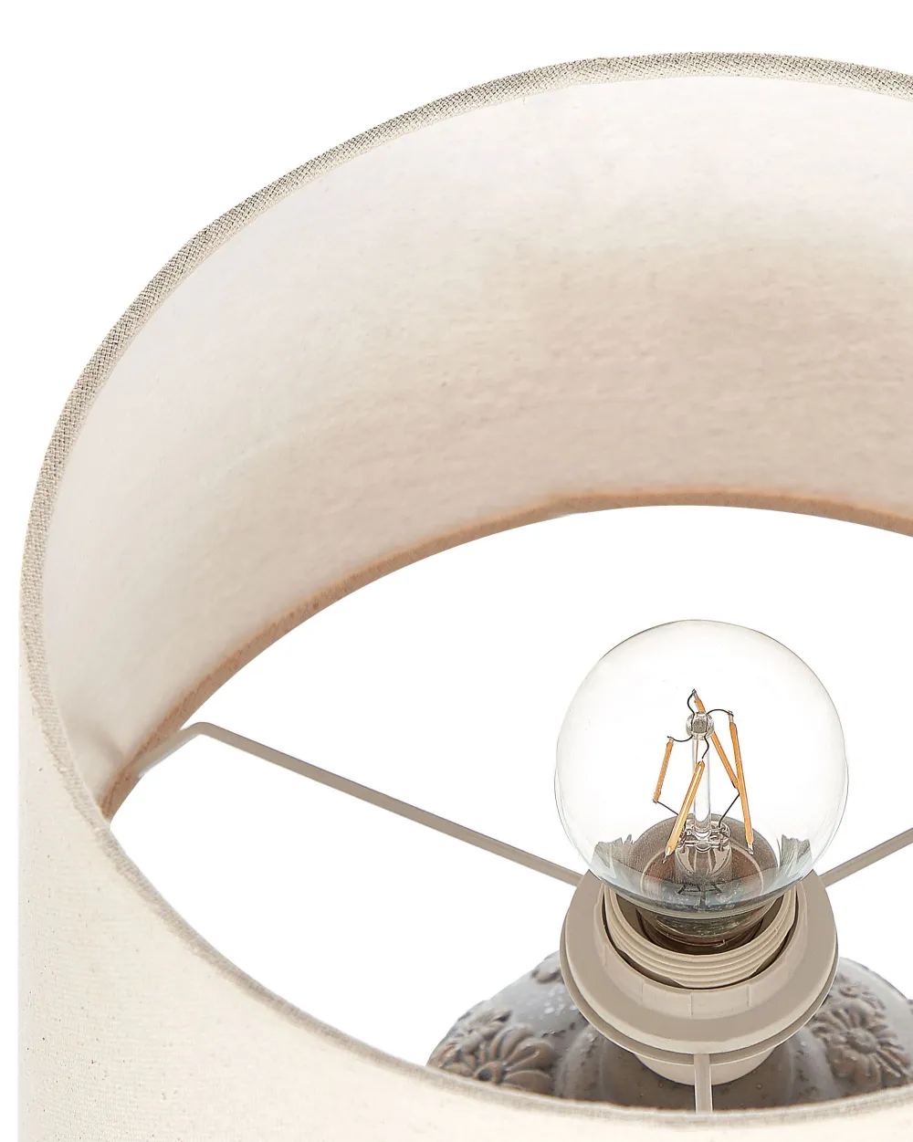 Outlet Beliani Poytavalaisin Keraaminen Harmaa/Beige Ferrey