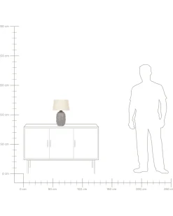 Outlet Beliani Poytavalaisin Keraaminen Harmaa/Beige Ferrey