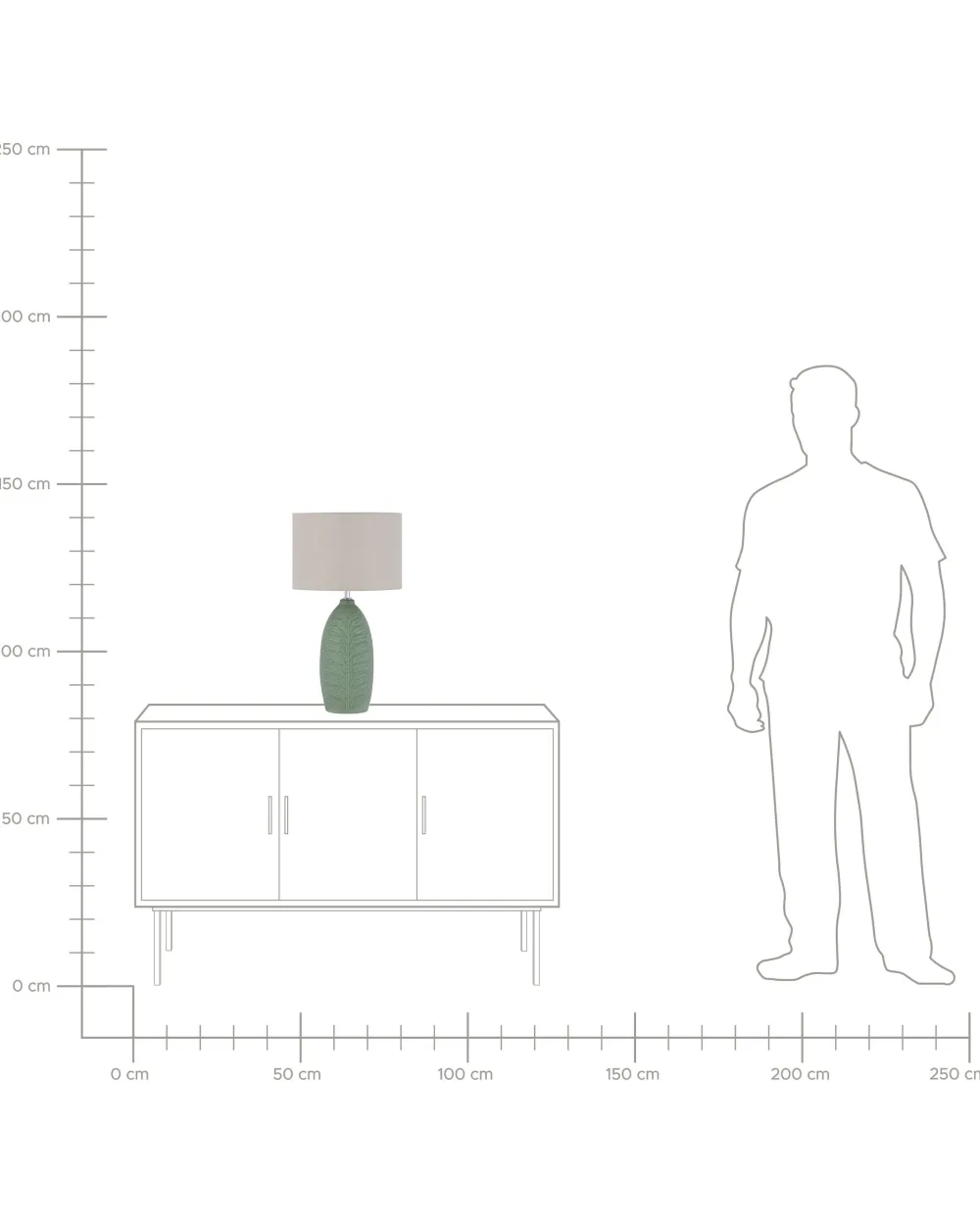 Valaisimet<Beliani Poytavalaisin Keraaminen Vihrea Ohio