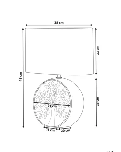 Valaisimet<Beliani Poytavalaisin Keraaminen Hopea Kherlen