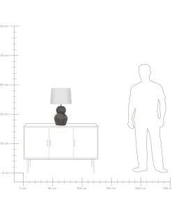 Fashion Beliani Poytavalaisin Keraaminen Musta Guapore