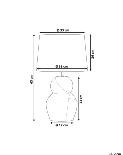 Fashion Beliani Poytavalaisin Keraaminen Musta Guapore