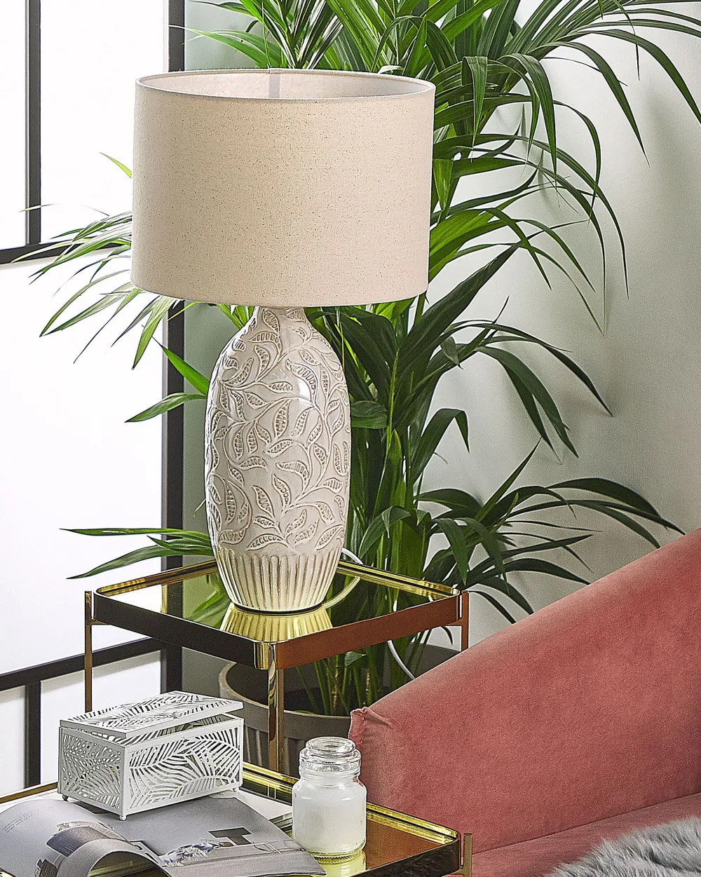 Sale Beliani Poytavalaisin Keraaminen Beige Salza