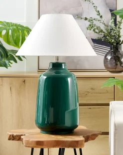 Clearance Beliani Poytavalaisin Keraaminen Tummanvihrea Careta