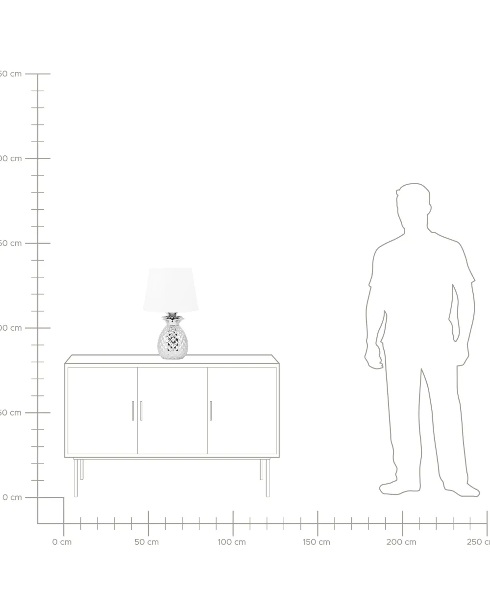 Online Beliani Poytavalaisin Keraaminen Hopea Pineapple