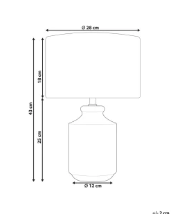 Shop Beliani Poytavalaisin Keraaminen Harmaa Esperance