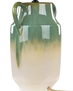 Valaisimet<Beliani Poytavalaisin Keraaminen Vihrea/Valkoinen Limones