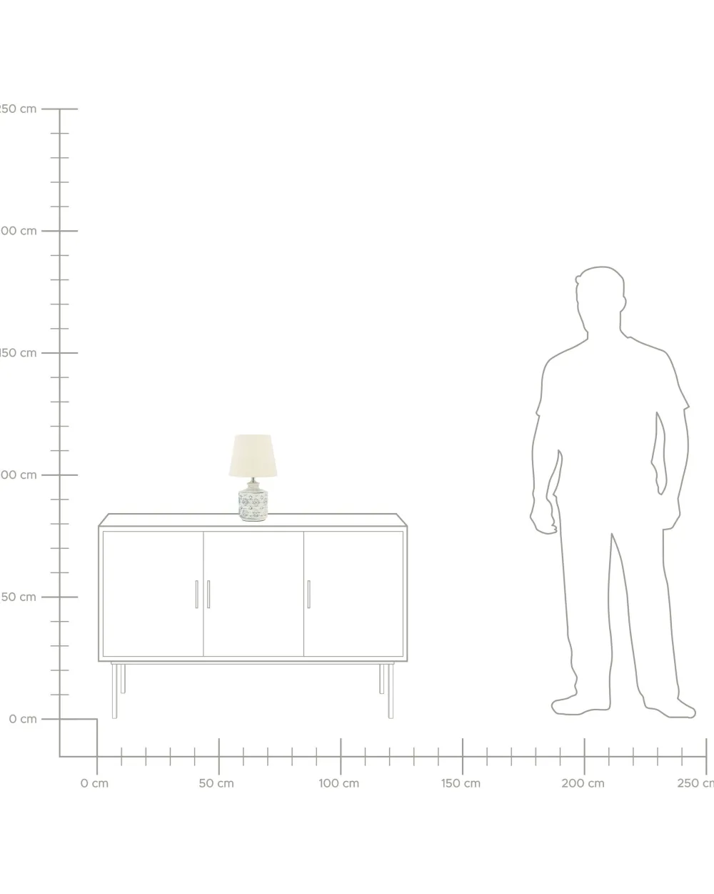 Valaisimet<Beliani Poytavalaisin Keraaminen Beige Rosanna