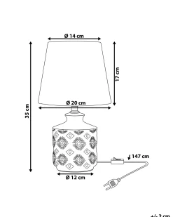Valaisimet<Beliani Poytavalaisin Keraaminen Beige Rosanna