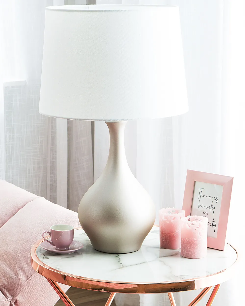 Valaisimet<Beliani Poytavalaisin Keraaminen Kulta Salla