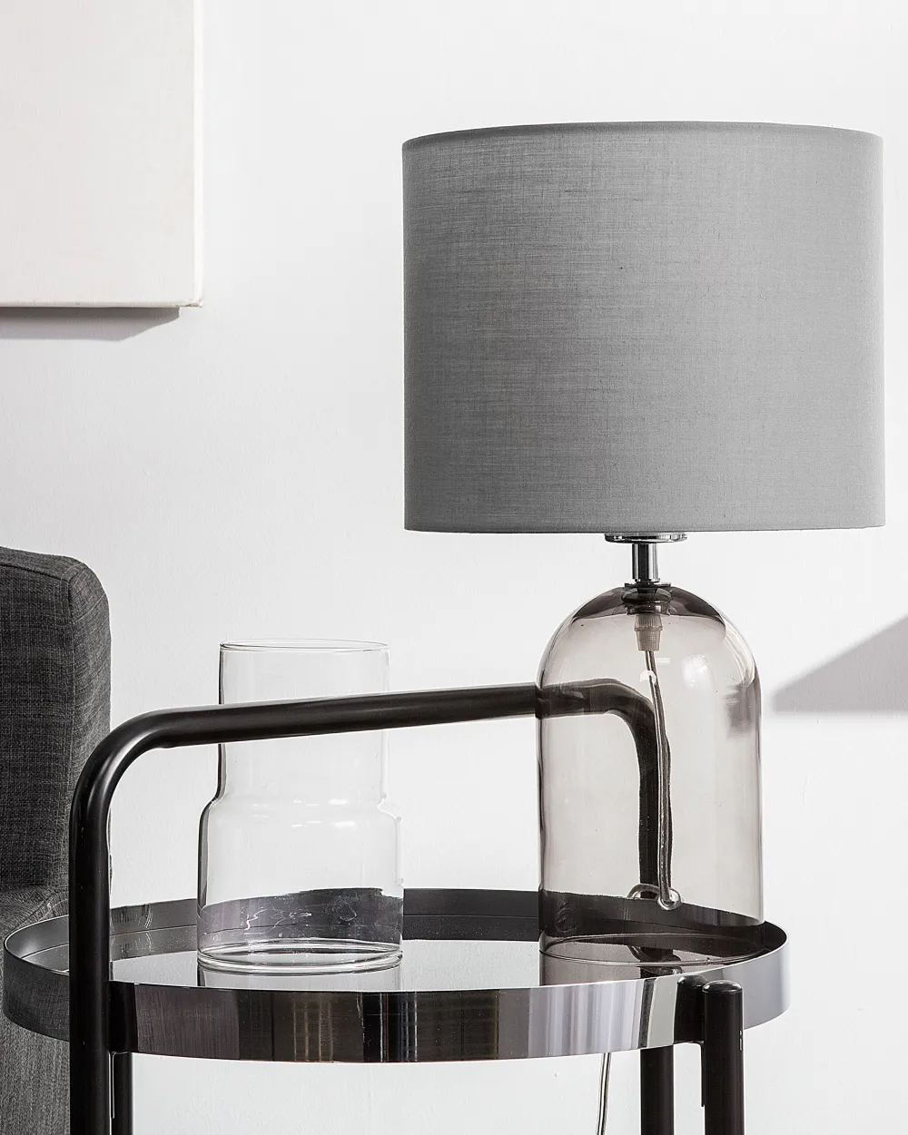 Online Beliani Poytavalaisin Lasi Kirkas/Harmaa Devoll