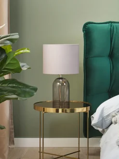 Online Beliani Poytavalaisin Lasi Kirkas/Harmaa Devoll