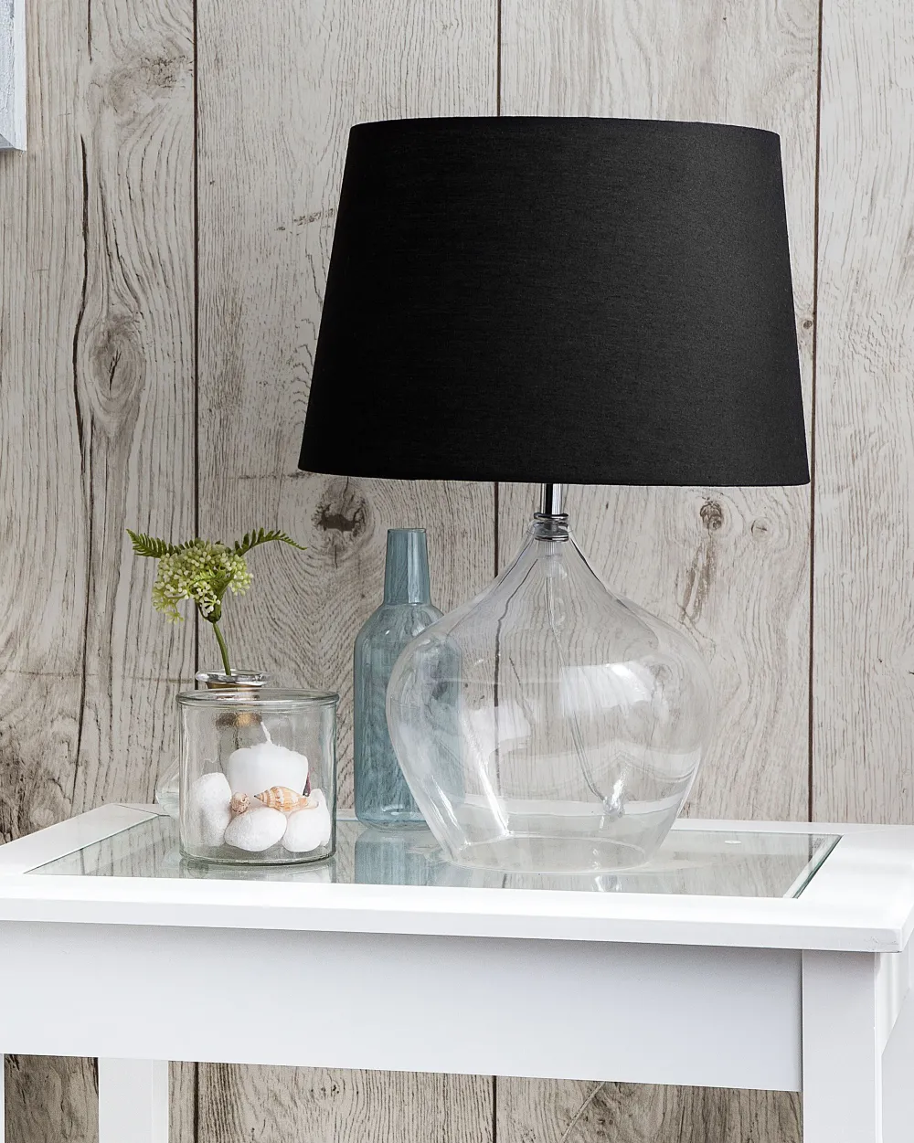 New Beliani Poytavalaisin Lasi Kirkas/Musta Osum