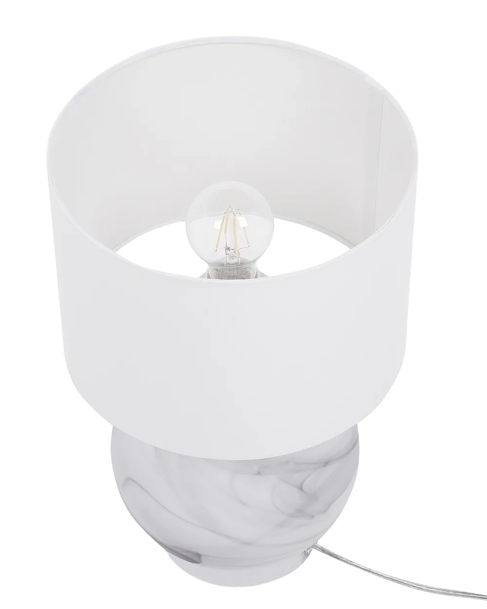 New Beliani Poytavalaisin Lasi Valkoinen Uele