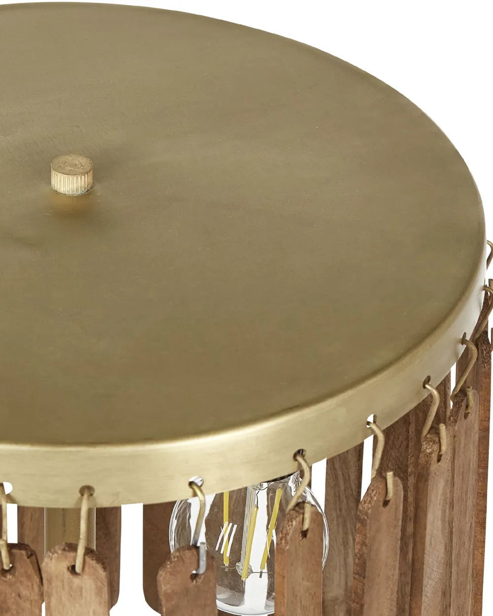 Valaisimet<Beliani Poytavalaisin Mangopuu Tumma Puu/Messinki Sabari