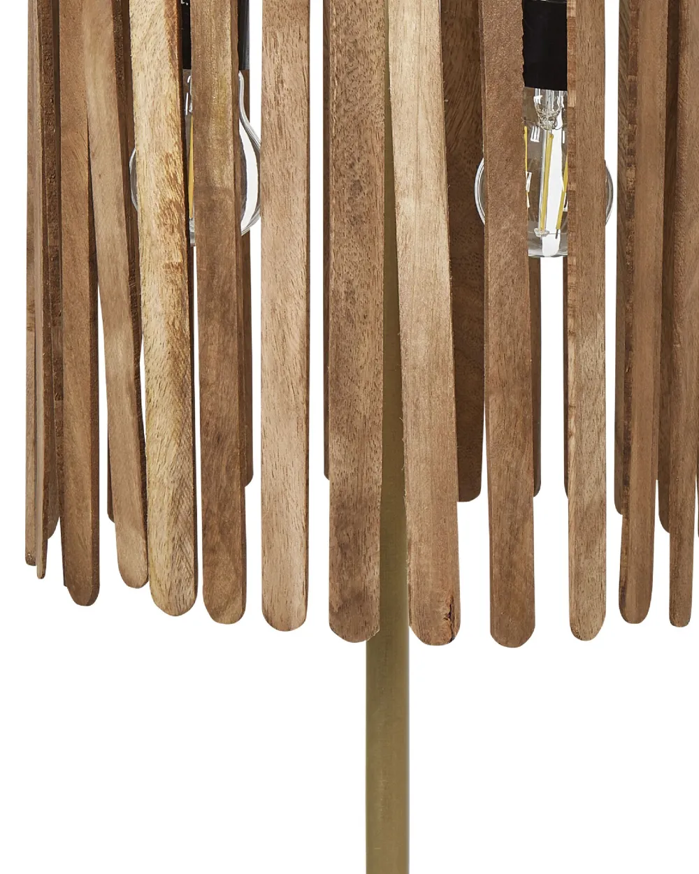 Valaisimet<Beliani Poytavalaisin Mangopuu Tumma Puu/Messinki Sabari