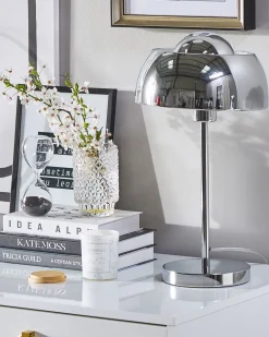 Valaisimet<Beliani Poytavalaisin Metalli Hopea Senette