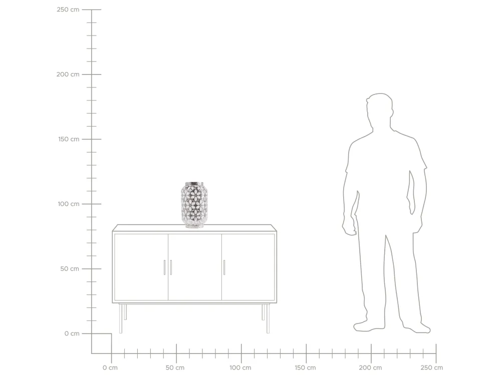 Sale Beliani Poytavalaisin Metalli Keskikokoinen Hopea Sajo