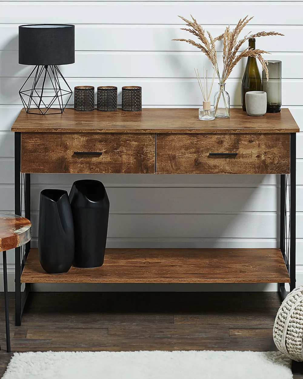 Valaisimet<Beliani Poytavalaisin Metalli Musta Maroni