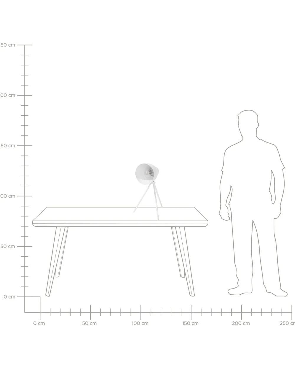 Outlet Beliani Poytavalaisin Metalli Valkoinen Tamega