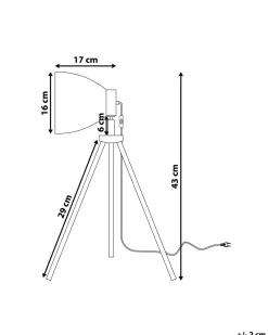 Outlet Beliani Poytavalaisin Metalli Valkoinen Tamega