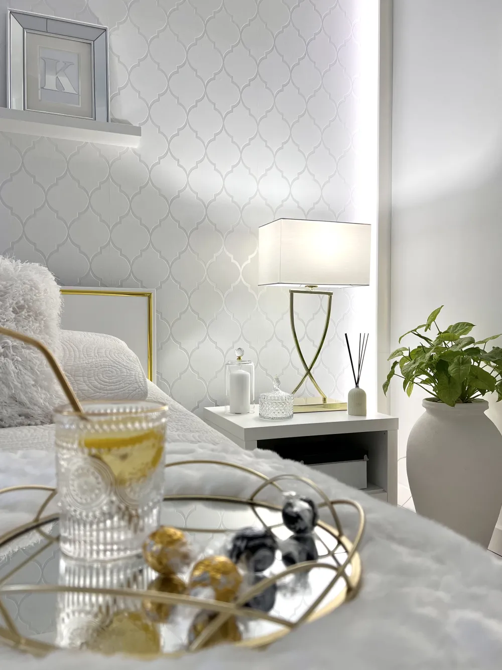 Valaisimet<Beliani Poytavalaisin Metalli Valkoinen/Kulta Yasuni