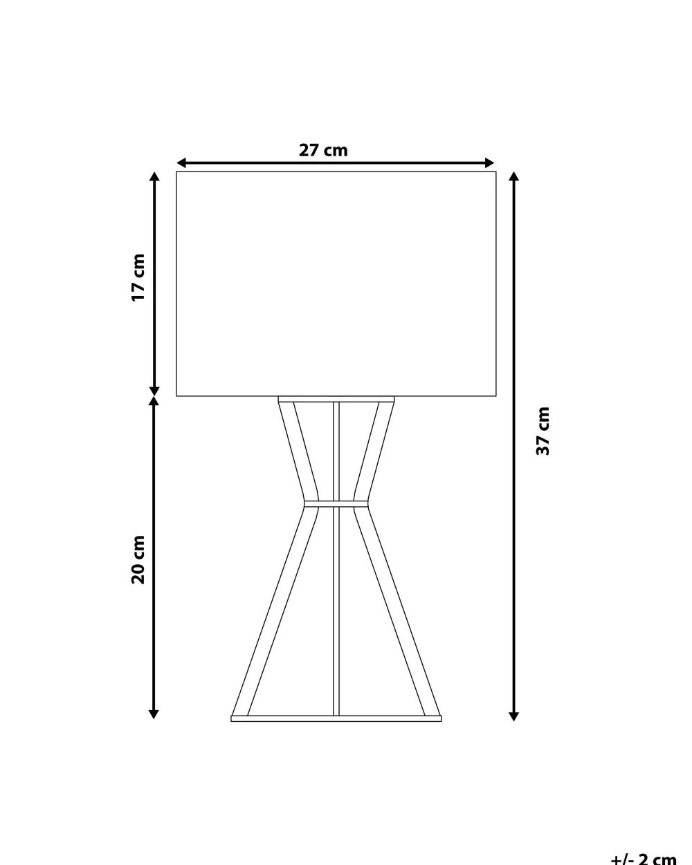 Valaisimet<Beliani Poytavalaisin Musta Carrion