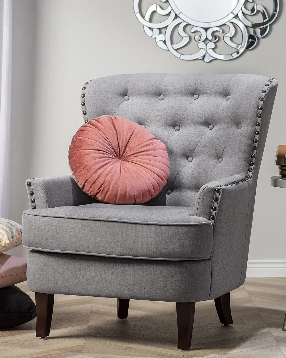 Valaisimet<Beliani Poytavalaisin Posliini Hopea Yakima