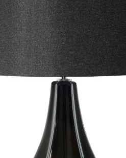 Shop Beliani Poytavalaisin Posliini Musta Santee