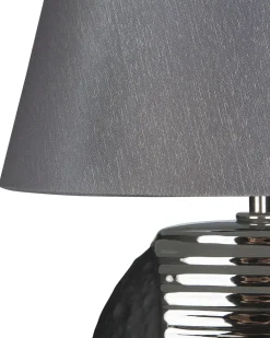 Flash Sale Beliani Poytavalaisin Posliini Musta/Hopea Esla