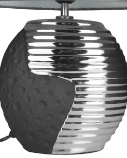 Flash Sale Beliani Poytavalaisin Posliini Musta/Hopea Esla