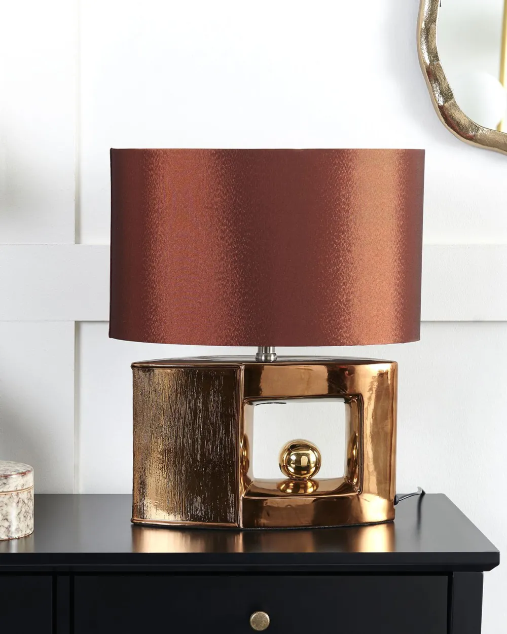 Best Beliani Poytavalaisin Posliini Ruskea Duero