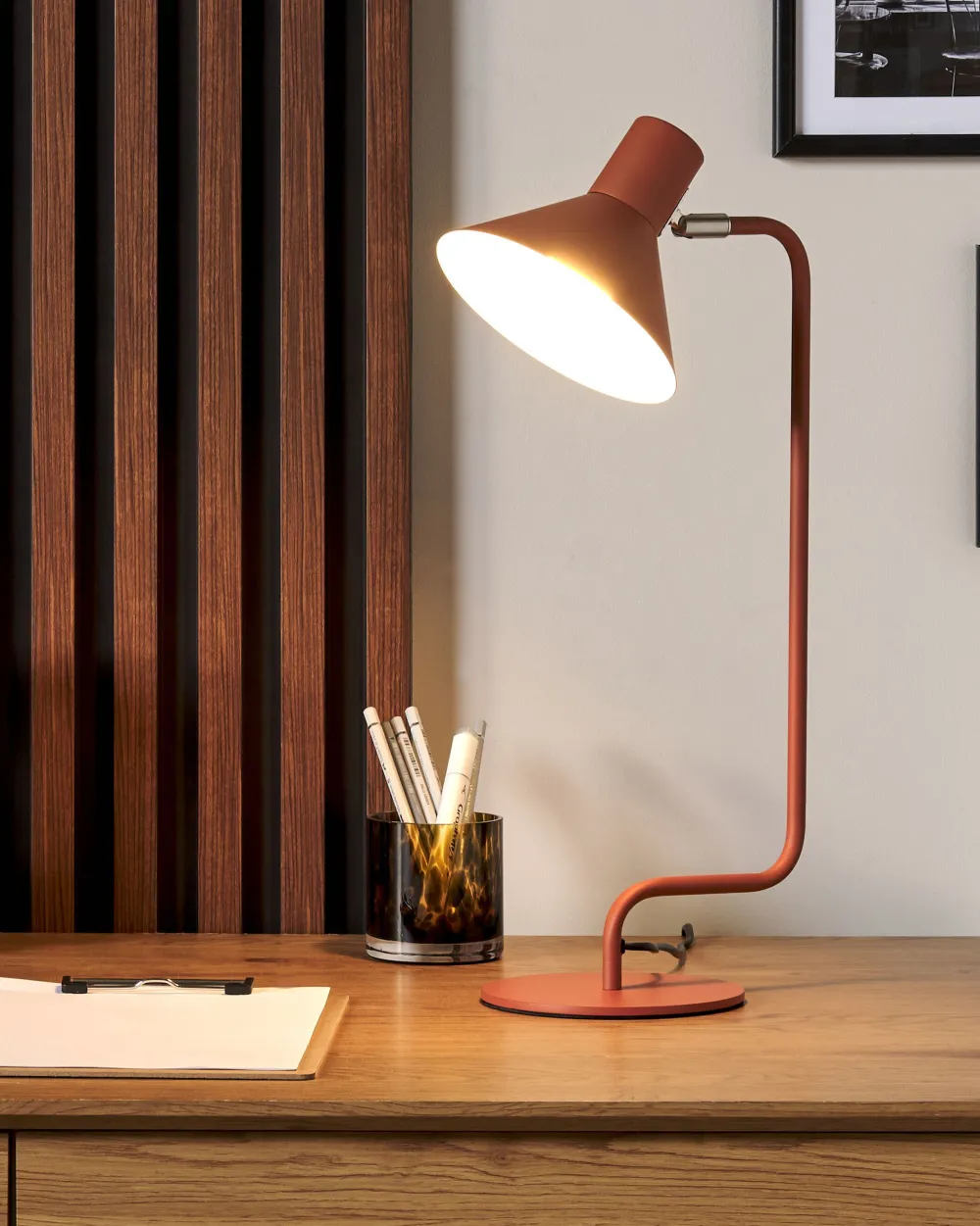 Valaisimet<Beliani Poytavalaisin Rauta Oranssi Rimava