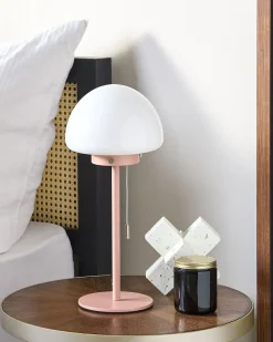 Valaisimet<Beliani Poytavalaisin Rauta Vaaleanpunainen Moruga