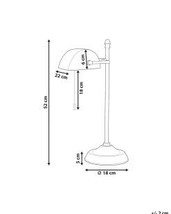 Valaisimet<Beliani Poytavalaisin Rauta Vihrea/Kulta Marval