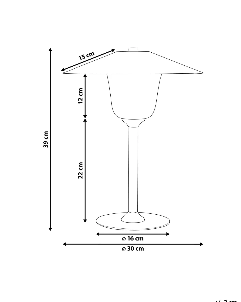 Valaisimet<Beliani Poytavalaisin Tammi Valkoinen Moppy