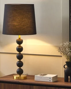 Valaisimet<Beliani Poytavalaisin Teras Musta/Kulta Assonet