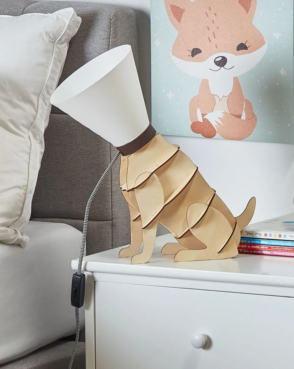 Sale Beliani Poytavalaisin Vaalea Puu/Valkoinen Isna