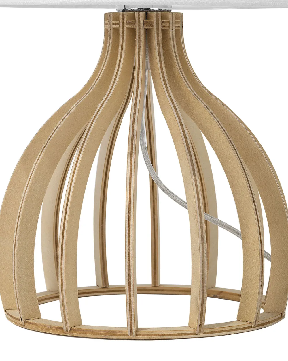 Outlet Beliani Poytavalaisin Valkoinen/Vaalea Puu Agueda