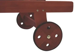 Ulkokalusteet<Beliani Puinen Aurinkotuoli Luonnonvalkoisella Pehmusteella Toscana