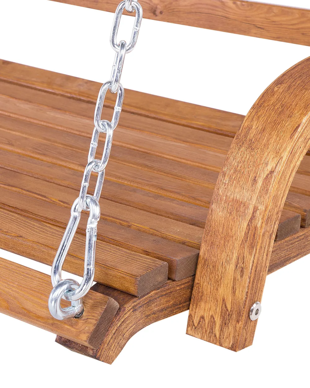 Ulkokalusteet<Beliani Puinen Pihakeinu Katoksella Beige Andria