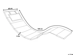 Store Beliani Punainen Lepotuolin Pehmustetyyny 180 X 60 Cm Brescia