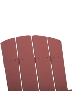 Sale Beliani Punainen Puutarhatuoli Adirondack